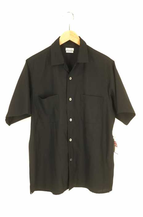 Steven Alan (スティーブンアラン) T/W TWILL 2PATCH OPEN COLLAR BOLD SHIRT メンズ トップス