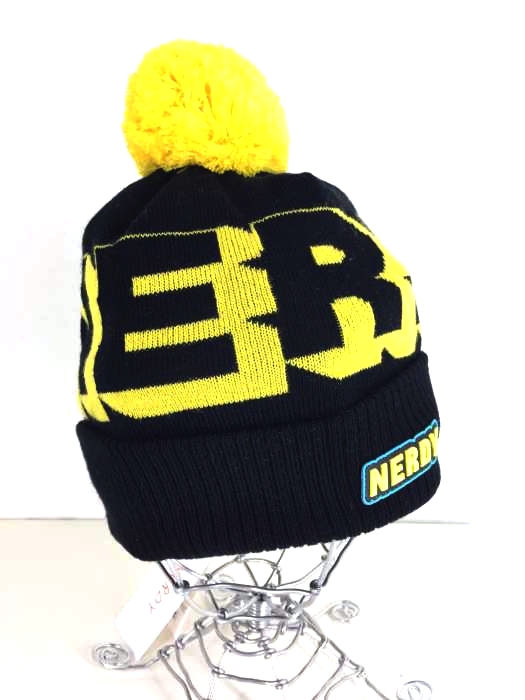 nerdy(ノルディー) Multi Color Logo Ball Beanie_Black メンズ 帽子