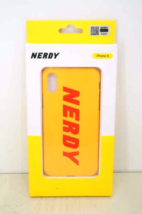 nerdy(ノルディー) Basic Logo Phone Case_Yellow_iPhoneX メンズ ファッション雑貨