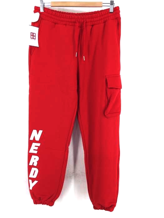nerdy(ノルディー) Brushed Jogger Pants_Red_L メンズ パンツ