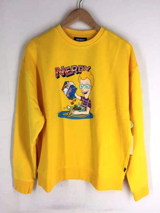 nerdy（ノルディー） Cereal Sweatshirt Yellow_M メンズ トップス