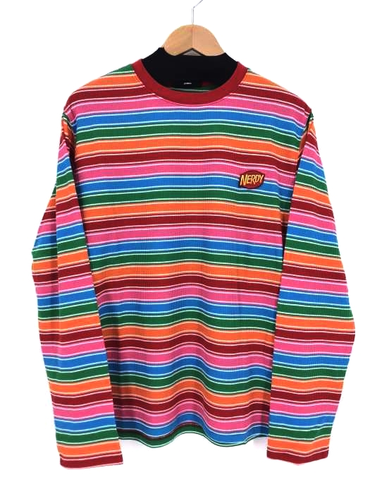 nerdy(ノルディー) Stripe T-shirts_Multi_S メンズ トップス