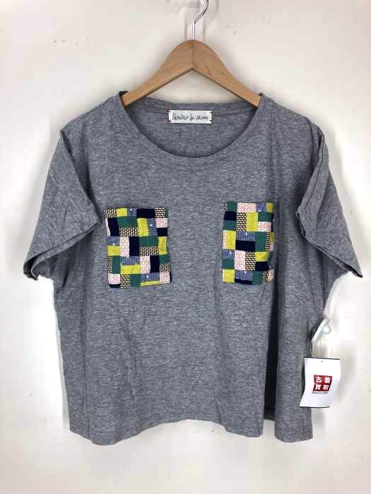 latelier du savon(アトリエドサボン) パッチワーク ポケットTシャツ レディース トップス