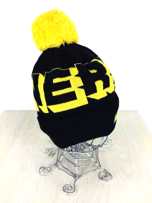 nerdy(ノルディー) Multi Color Logo Ball Beanie_Black メンズ 帽子