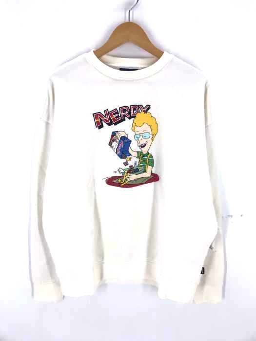 nerdy（ノルディー） Cereal Sweatshirt Cream_L メンズ トップス