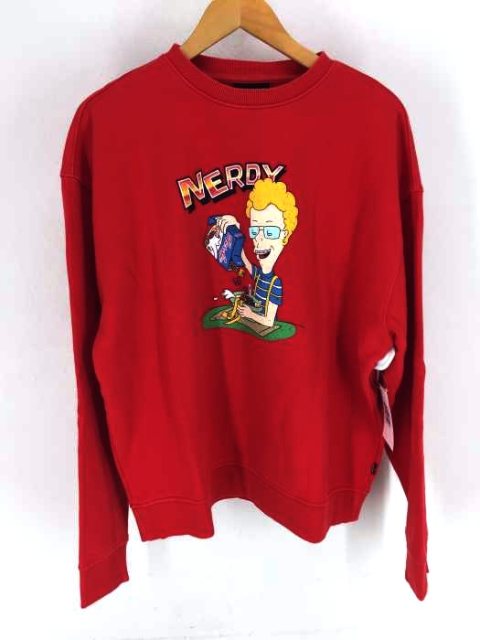 nerdy（ノルディー） Cereal Sweatshirt Red_M メンズ トップス