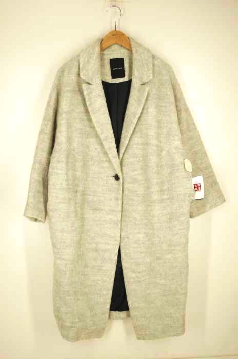 JEANASIS（ジーナシス） シャギーロングチェスターCD ウール混  