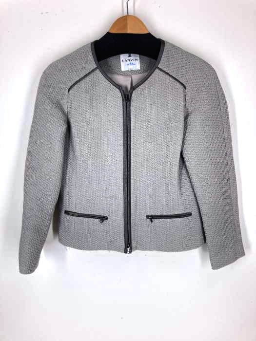 LANVIN en Bleu（ランバンオンブルー） ノーカラージャケット レディース アウター