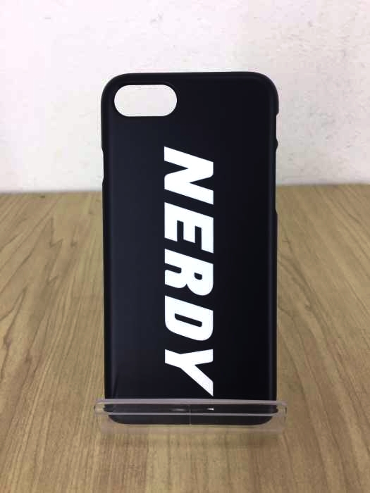 nerdy(ノルディー) Basic Logo Phone Case_Black_iPhone8 メンズ ファッション雑貨