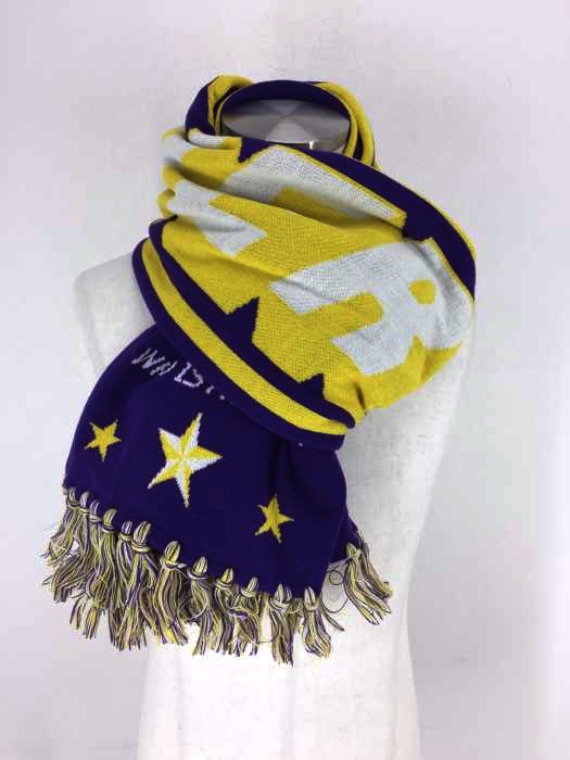 nerdy(ノルディー) Multi Color Logo Scarf_Purple メンズ ファッション雑貨