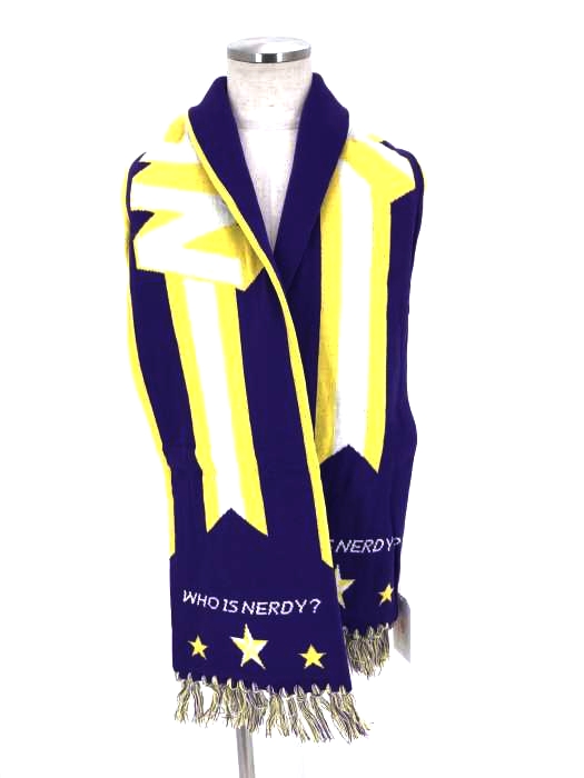 nerdy(ノルディー) Multi Color Logo Scarf_Purple レディース ファッション雑貨