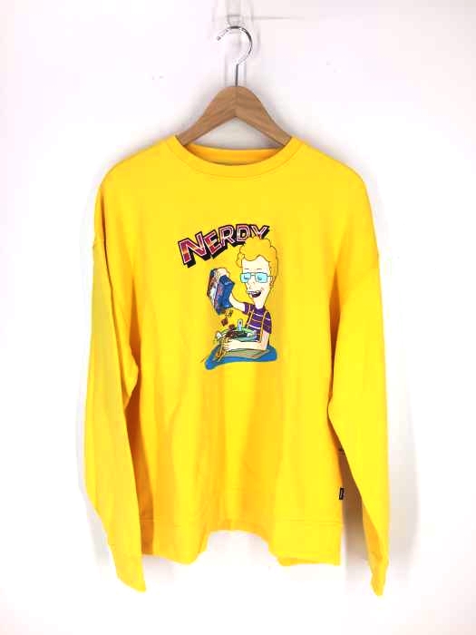 nerdy(ノルディー) Cereal Sweatshirt Yellow_M メンズ トップス
