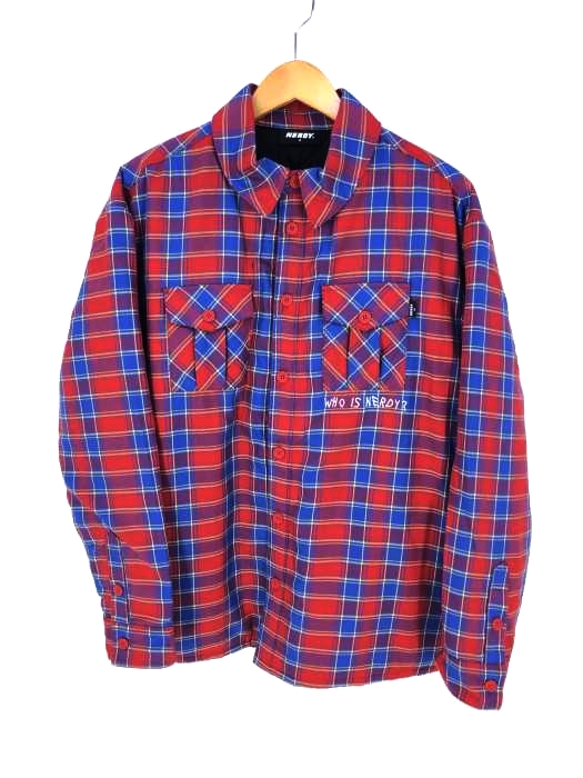 nerdy（ノルディー） Padded Flannel Shirt Jacket_Red_S メンズ トップス