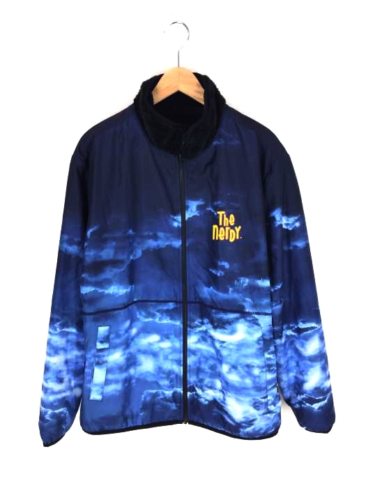 nerdy(ノルディー) Cloud Reversible Fleece Jacket_Navy_M メンズ アウター