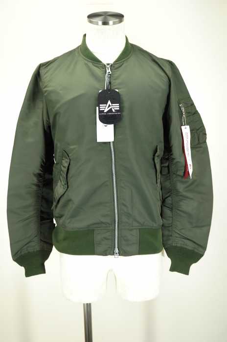 ALPHA INDUSTRIES （アルファインダストリーズ） MA-1型ジップブルゾン メンズ アウター