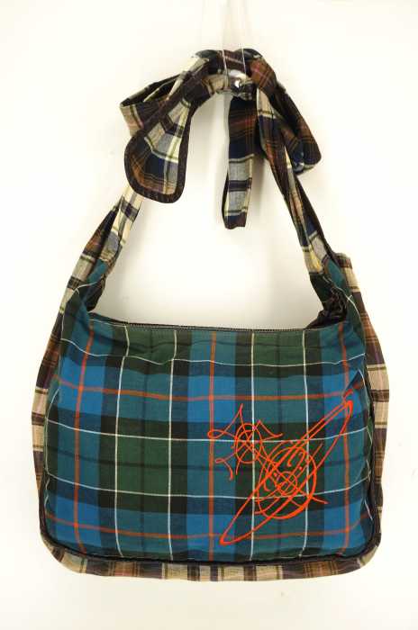 Vivienne Westwood （ヴィヴィアンウエストウッド） オーブ刺繍入り　チェック柄　 レディース バッグ