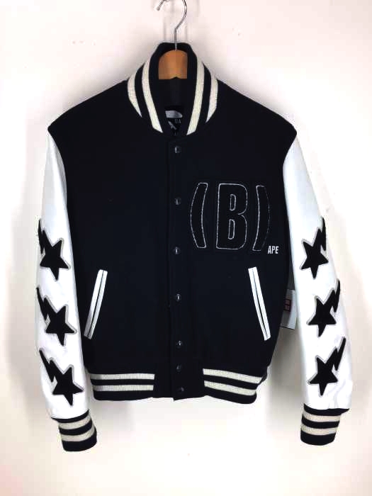 A BATHING APE (アベイシングエイプ) スタッフ B ロゴスタジャン メンズ アウター