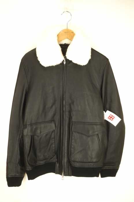 【希少】ナノユニバース ライブラリ ラムレザーブルゾン 希少】ナノユニバース ライブラリ ラムレザーブルゾン nano・library