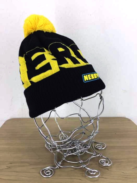 nerdy(ノルディー) Multi Color Logo Ball Beanie_Black メンズ 帽子