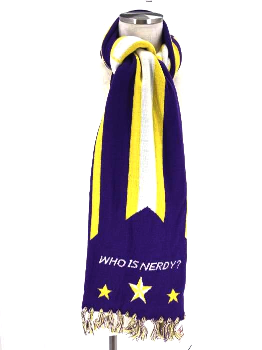 nerdy（ノルディー） Multi Color Logo Scarf_Purple メンズ ファッション雑貨