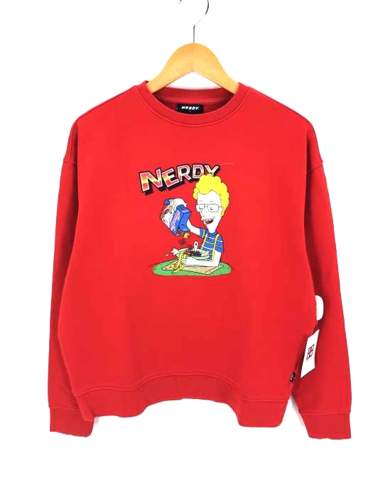 nerdy（ノルディー） Cereal Sweatshirt Red_S メンズ トップス