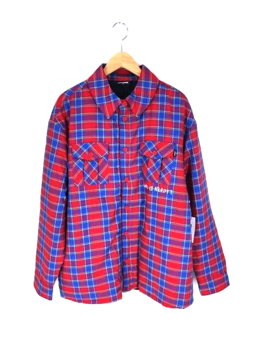 nerdy（ノルディー） Padded Flannel Shirt Jacket_Red_M メンズ トップス