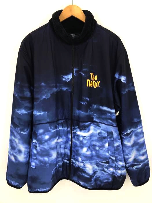 nerdy（ノルディー） Cloud Reversible Fleece Jacket_Navy_L メンズ アウター