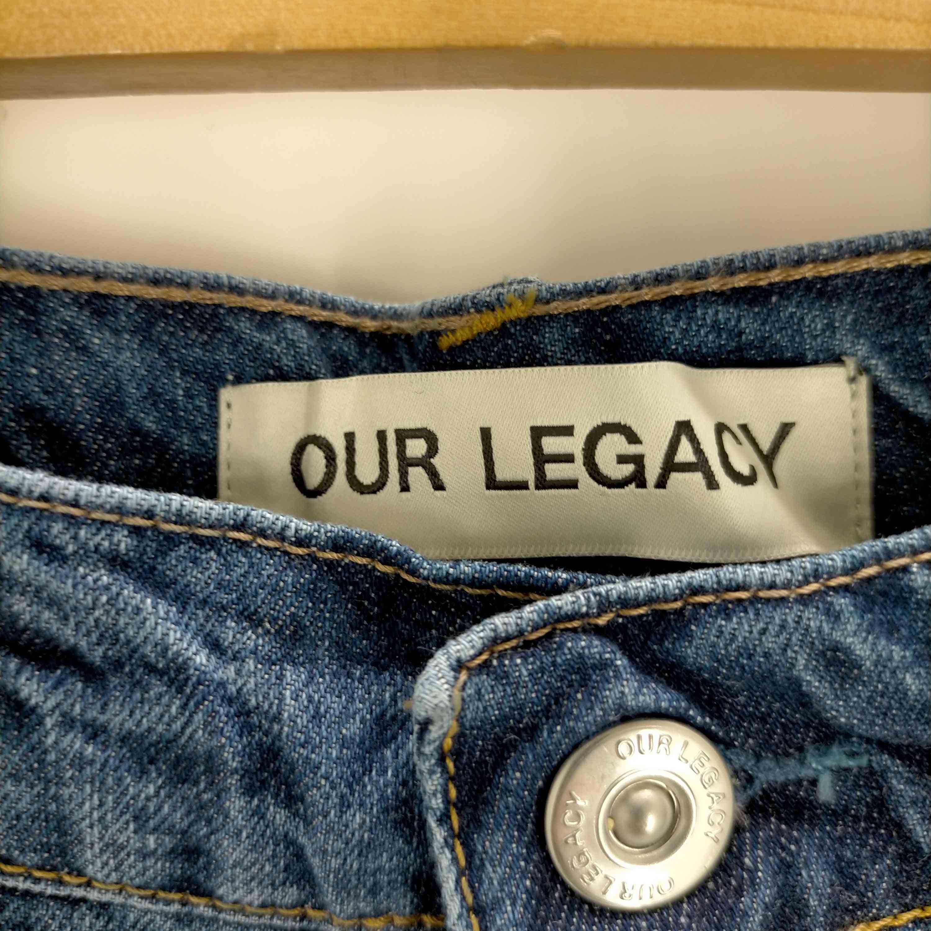 OUR LEGACY, 70s Cut Mid Blue Crease Denim