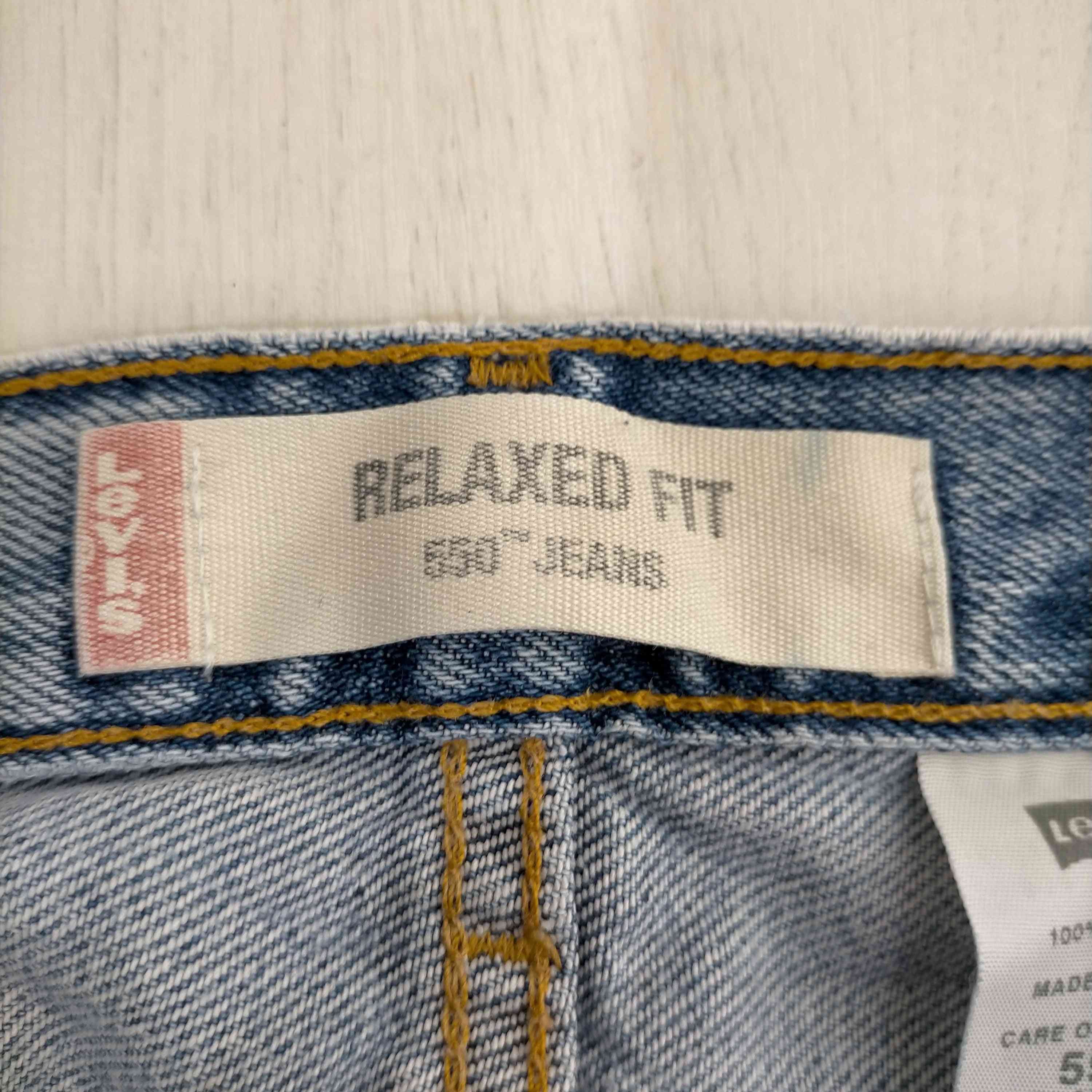 Levis(リーバイス) USA製 ボタン裏554刻印 550 テーパードデニムパンツ 