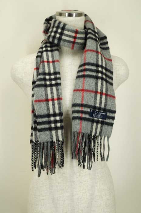 BURBERRY LONDON（バーバリーロンドン） チェック柄カシミヤマフラー レディース ファッション雑貨