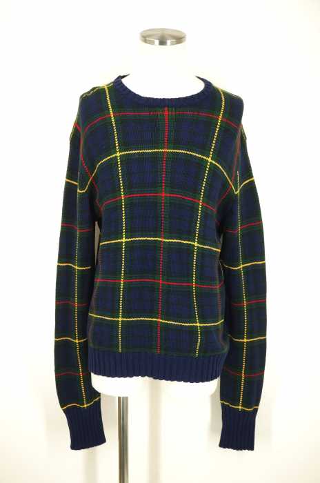 Polo by RALPH LAUREN （ポロバイラルフローレン） チェック柄コットンニットトップス メンズ トップス