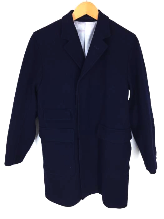 Brooklyn Tailors（ブルックリンテーラーズ） Loro Piana RAIN SYSTE ウール 比翼 チェスターコート メンズ アウター