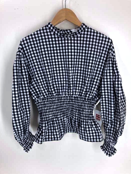 LAGUA GEM(ラグアジェム) GINGHAM CHECK SHRRING TOPS ギンガムチェック シャーリングブラウス レディース トップス