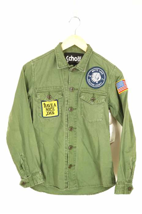 Schott （ショット） ミリタリーシャツ レディース トップス