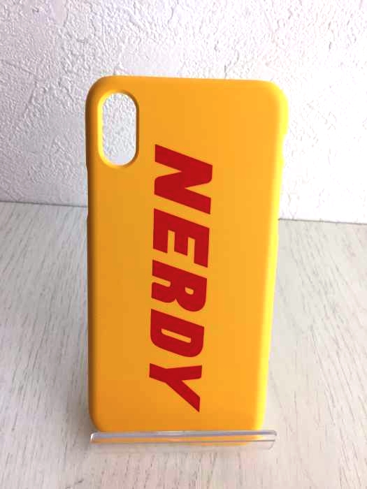 nerdy（ノルディー） Basic Logo Phone Case_Yellow_iPhoneX メンズ ファッション雑貨