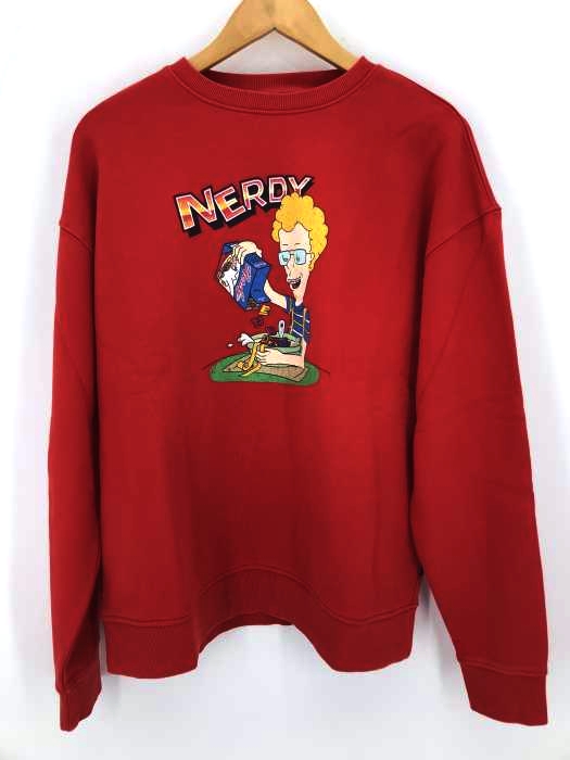 nerdy（ノルディー） Cereal Sweatshirt Red_M メンズ トップス