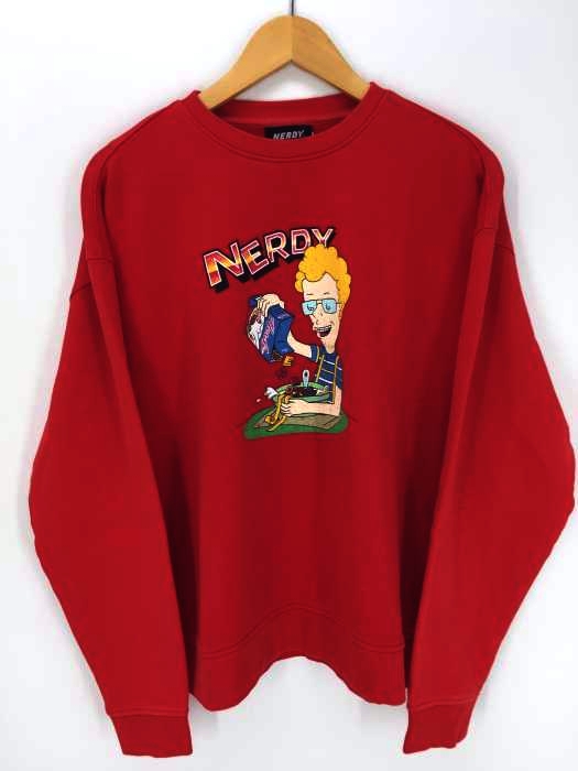 nerdy（ノルディー） Cereal Sweatshirt Red_S メンズ トップス
