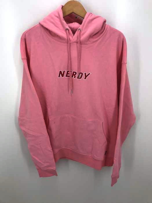 nerdy(ノルディー) Logo Pullover Hoodie_Babypink_M メンズ トップス