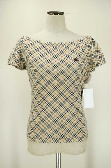 BURBERRY BLUE LABEL（バーバリーブルーレーベル） S/S チェック柄カットソー レディース トップス