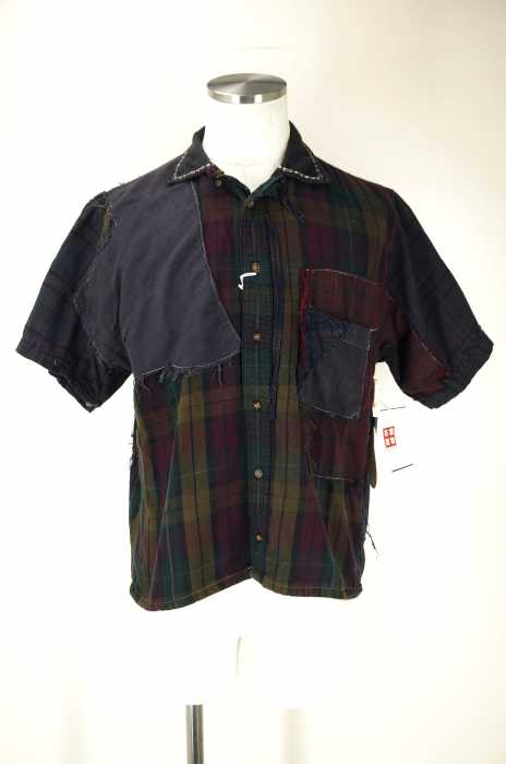 PORTER CLASSIC （ポーター） 半袖リメイクシャツ メンズ トップス