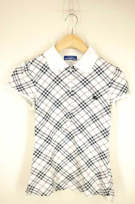 BURBERRY BLUE LABEL(バーバリーブルーレーベル) 刺繍ロゴ ポロシャツ レディース トップス