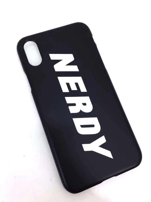 nerdy（ノルディー） Basic Logo Phone Case_Black_iPhoneX メンズ ファッション雑貨