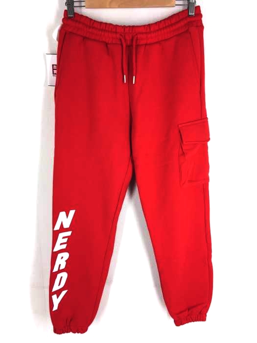 nerdy(ノルディー) Brushed Jogger Pants_Red_M メンズ パンツ