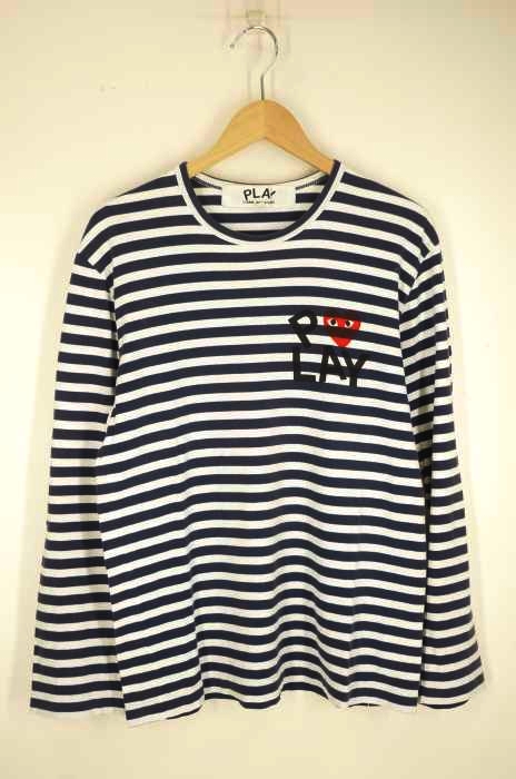PLAY COMME des GARCONS(プレイコムデギャルソン) AD2006 ボーダー柄 クルーネックカットソー レディース トップス