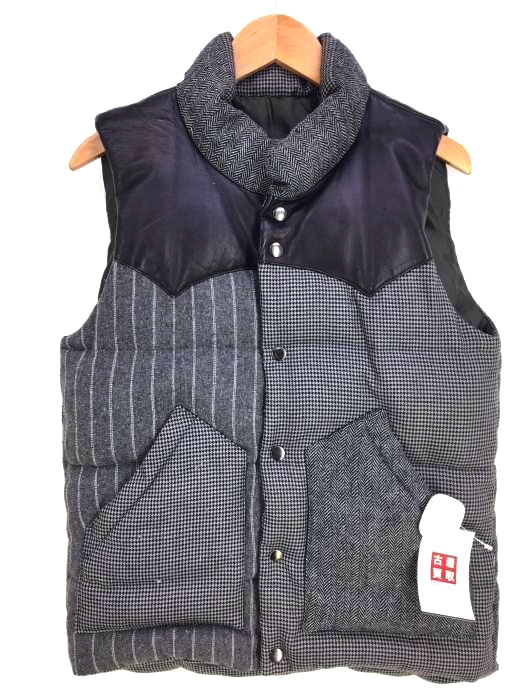 MENS MELROSE(メンズメルローズ) ヨークレザーダウンベスト メンズ アウター