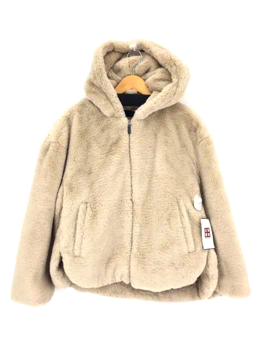ZARA(ザラ) faux fur jacket with hood フェイクファージャケット レディース アウター