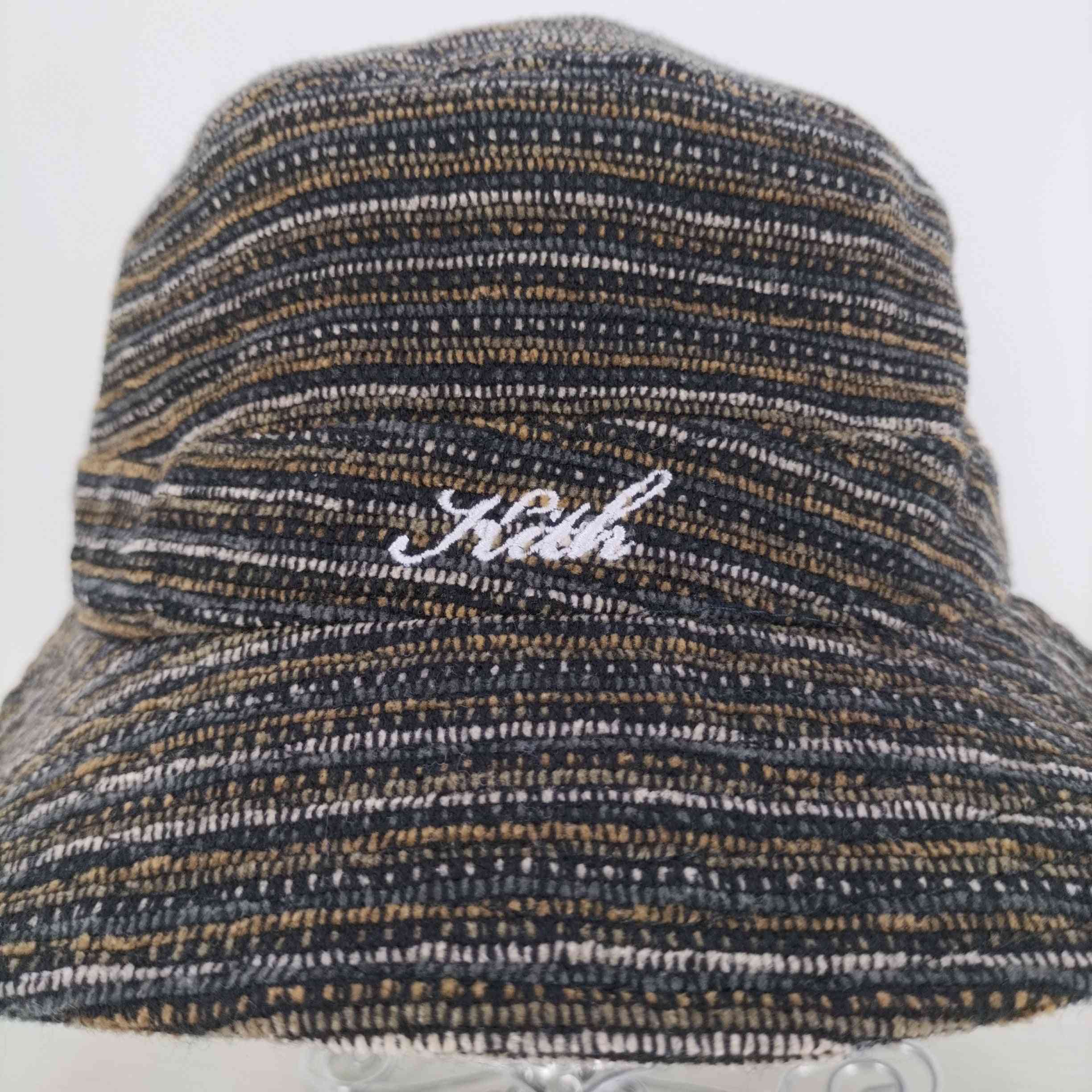 KITH(キス)ロゴ刺繍 アクリル バケットハット 【中古】【ブランド古着 