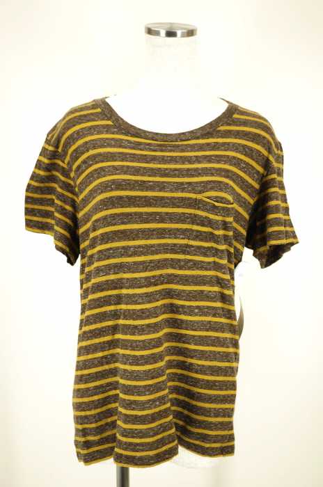 LOUNGE LIZARD （ラウンジリザード） ボーダー柄ポケットTシャツ メンズ トップス