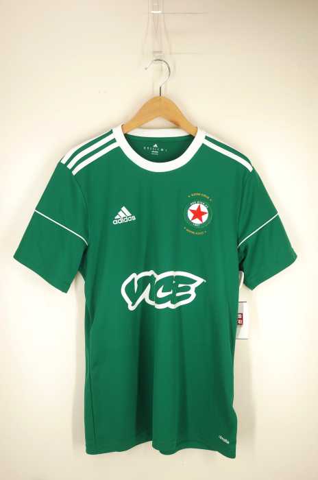 adidas (アディダス) Vice print football T-shirt メンズ トップス