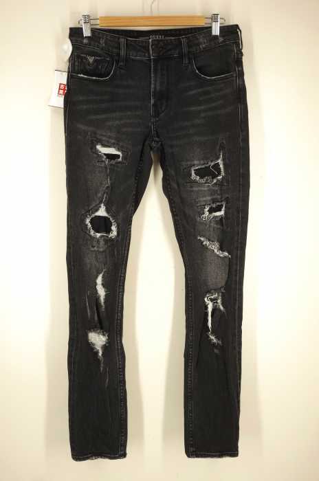 GUESS（ゲス） DESTROYED SKINNY DENIM PANT ダメージ加工 デニムパンツ レディース パンツ